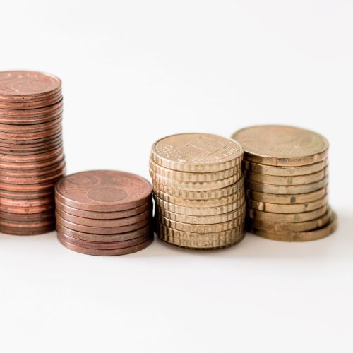 Foto von gestapelten Geldmünzen