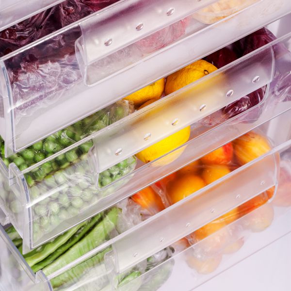 Lebensmittel in einer Schublade