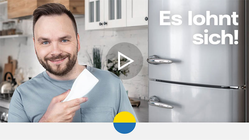 YouTube Thumbnail: Gefrierfach abtauen