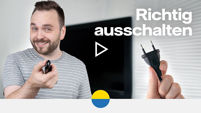 YouTube Thumbnail: Energiespartipps für Haushaltsgeräte mit Standby-Modus