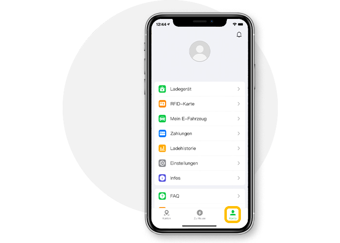 App Konfiguration fortsetezen