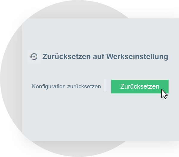 Auf Werkseinstellung zurücksetzen