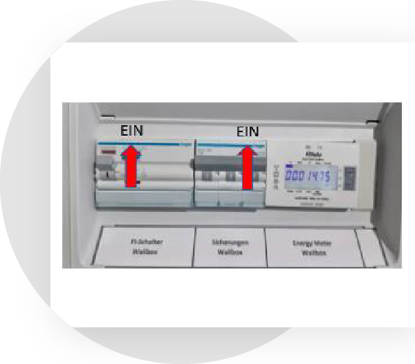 FI-Schutzschalter einschalten
