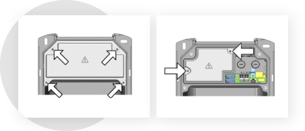 Klemmenabdeckung lösen