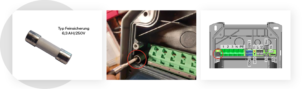 Feinsicherung austauschen