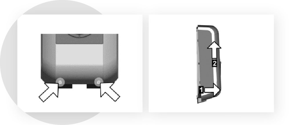 Gehäuseabdeckung lösen