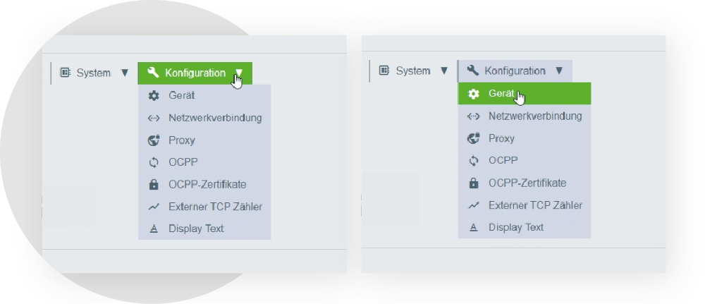 Konfiguration auswählen