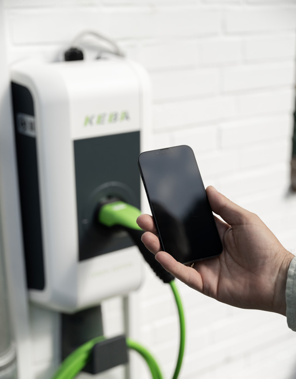 Smartphone an Wallbox