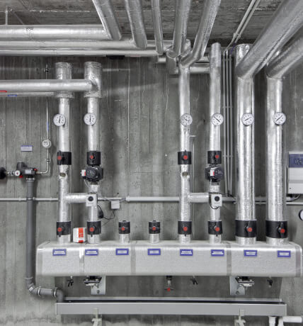 Gedämmte Heizungsanlage