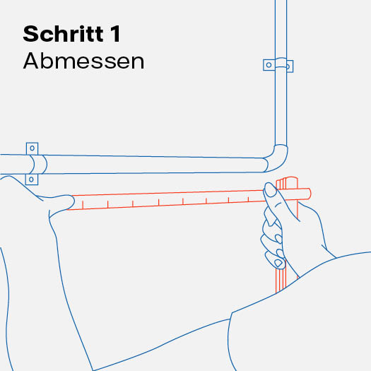 Heizungsrohre messen