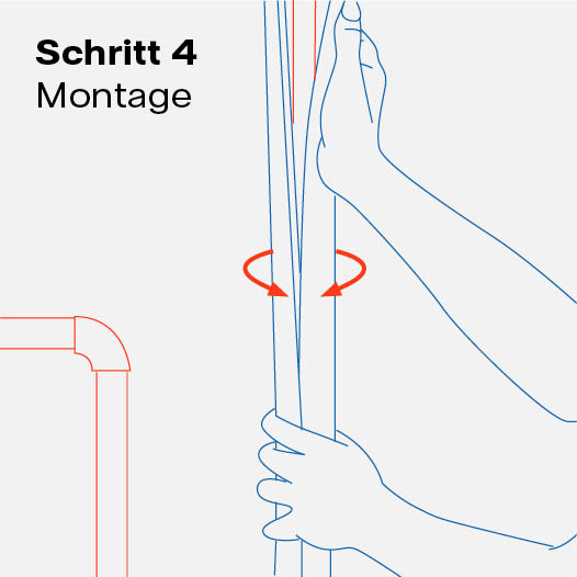 Montage der Heizungsisolierung