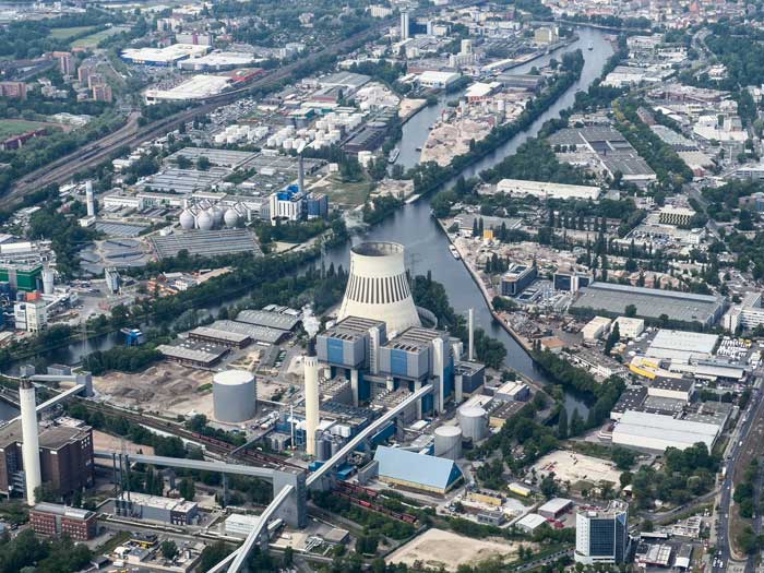 Vogelperspektive auf Berlin