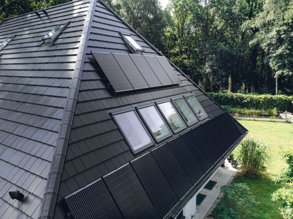 Photovoltaikanlage auf einem Dach