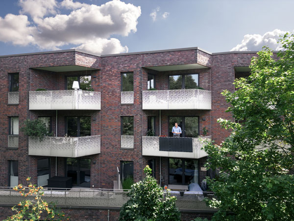 Balkonkraftwerk am Hochhaus