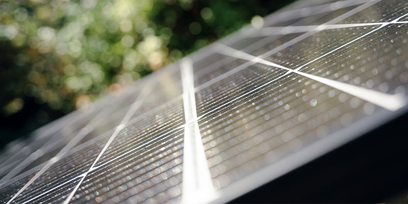 Nahaufnahme Solarmodul