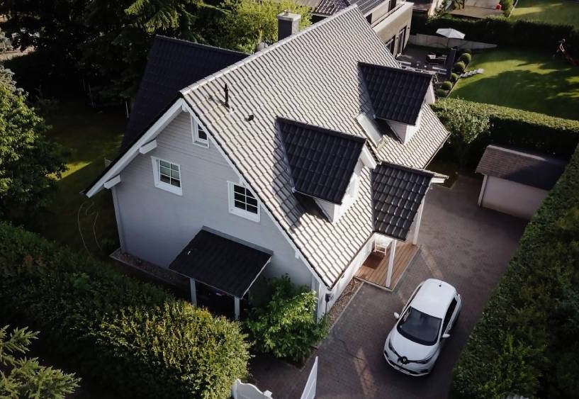 Einfamilienhaus mit Spitzdach