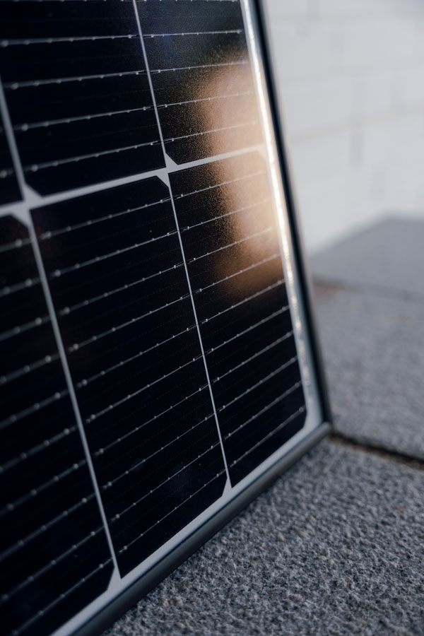 Nahaufnahme Solarmodul