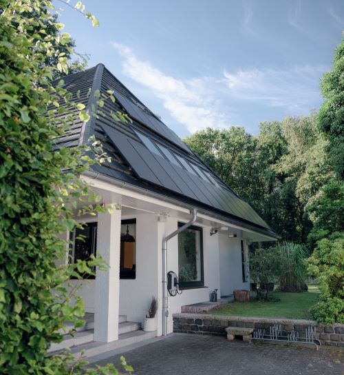 Bungalow mit Solaranlage