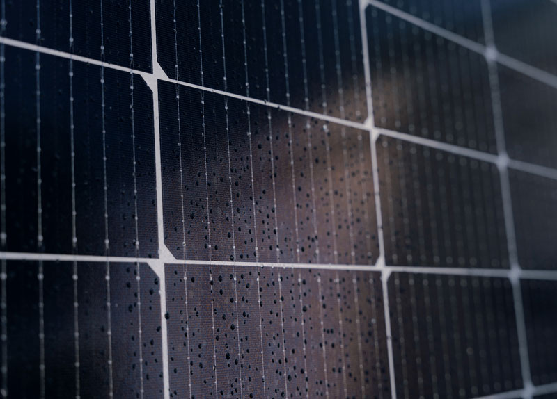 Nahaufnahme Solarmodul