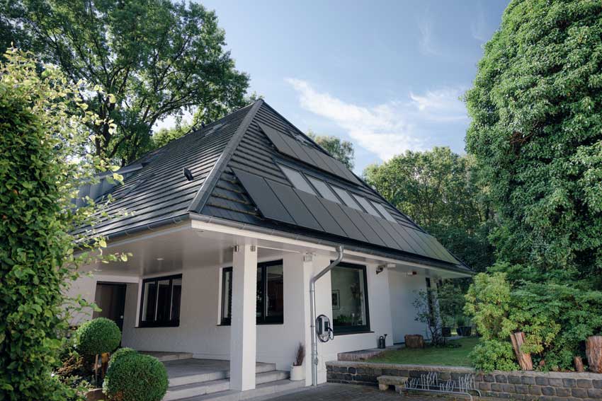 Solaranlagen auf einem Dach