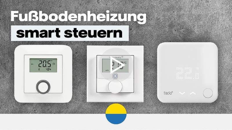 Screenshot zum Video „Fußbodenheizung smart steuern“