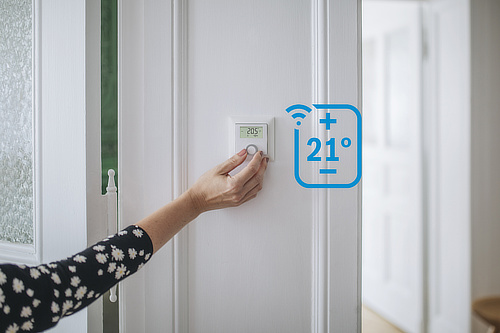 Hand bedient Raumthermostat