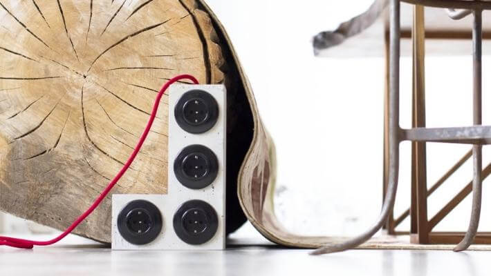 Design-Steckdosenleiste