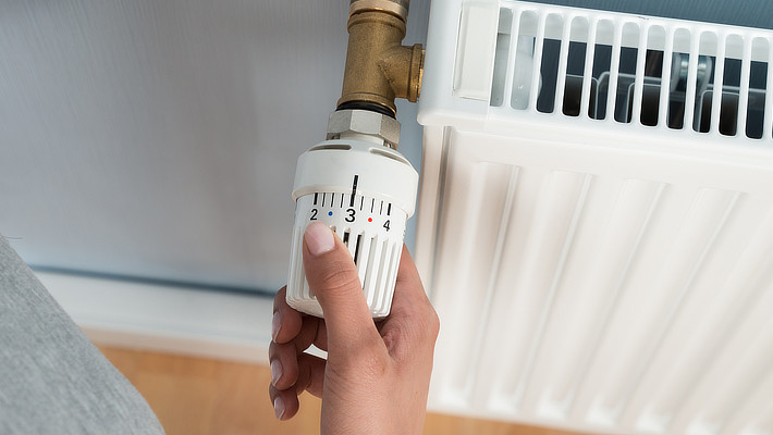 Hand bedient Heizungsthermostat