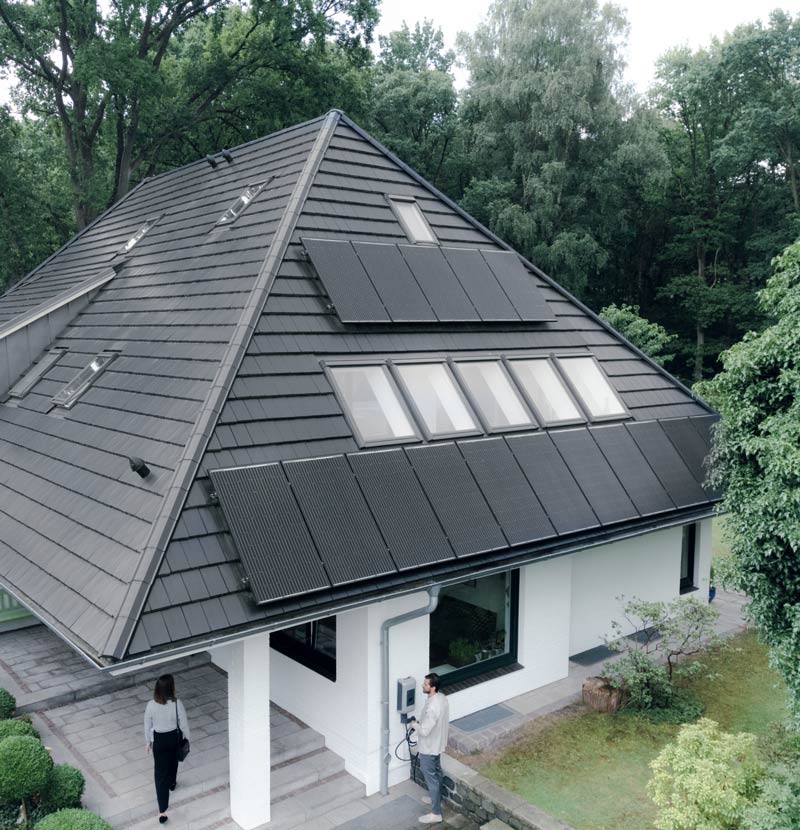Bungalow mit PV-Anlage