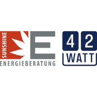 Logos der Firmen Sunshine Energieberatung und 42 Watt