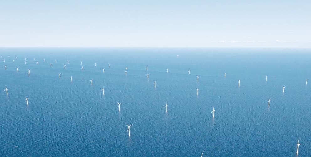 Offshore Windpark im Meer