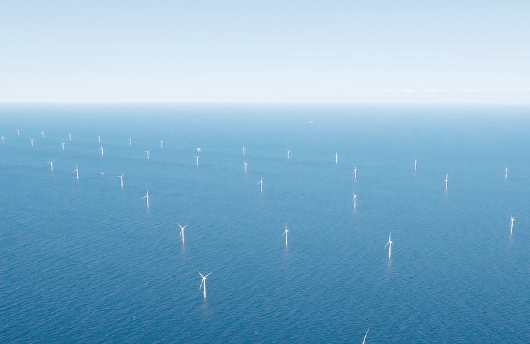 Offshore Windpark im Meer