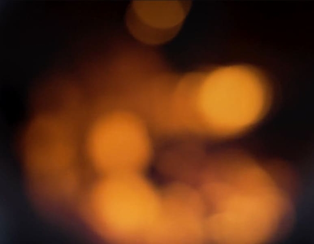 Veschwommene orange Lichter